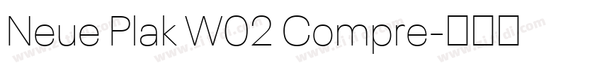 Neue Plak W02 Compre字体转换